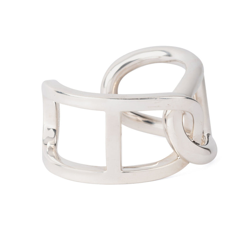 Bracelet jonc  en argent de la maison Hermès