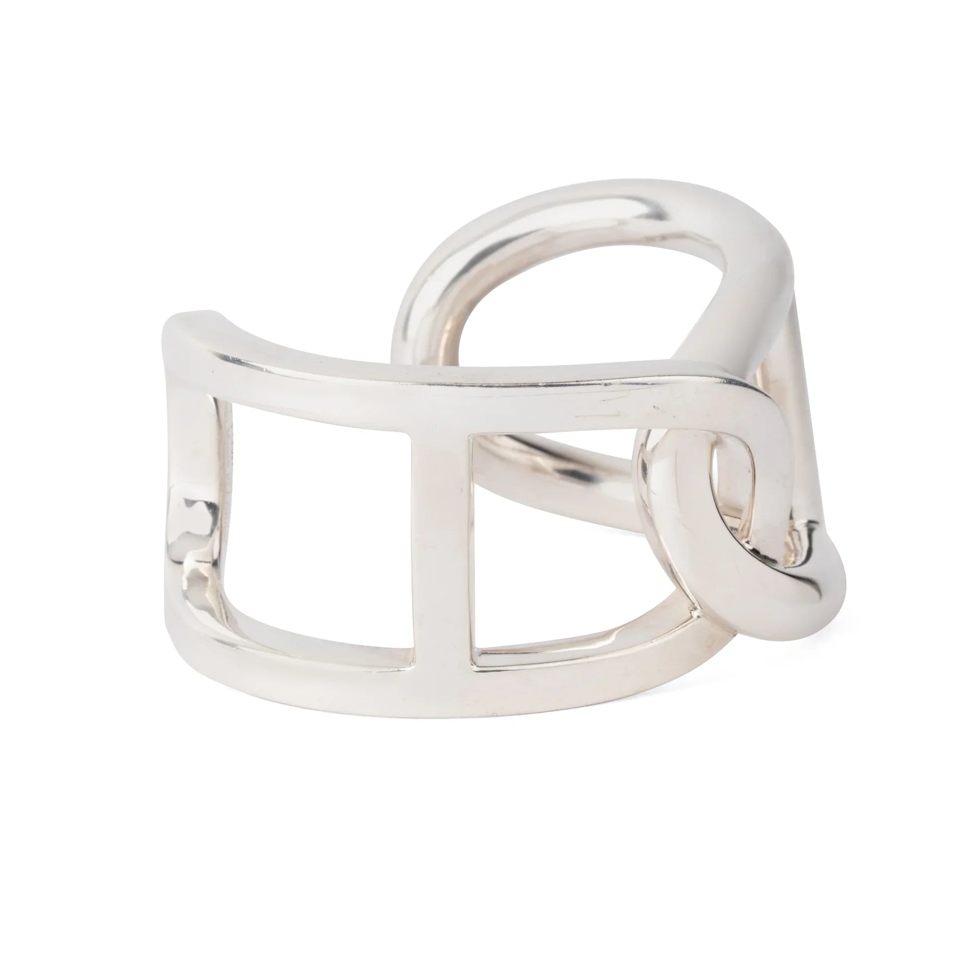 Bracelet jonc  en argent de la maison Hermès