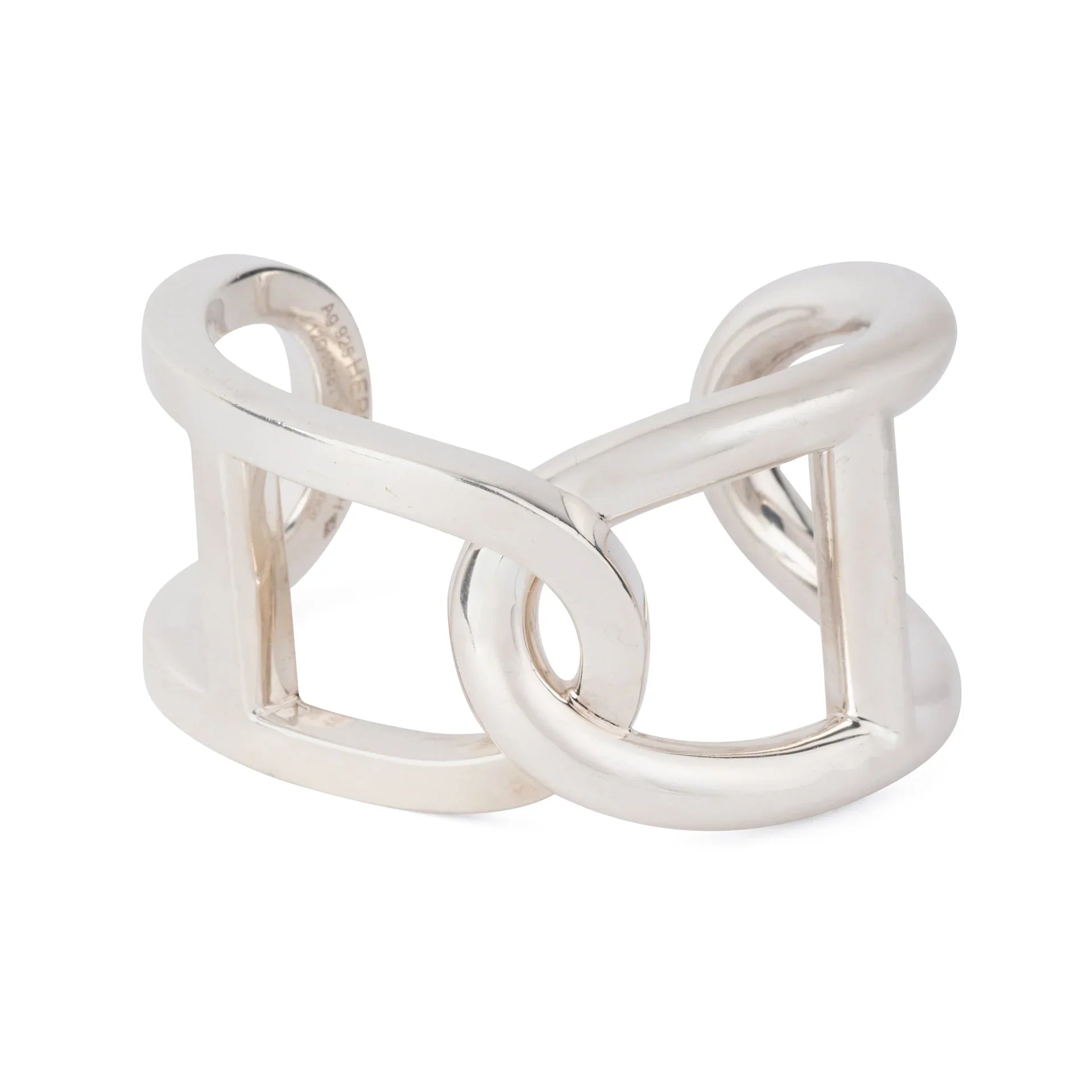 Bracelet jonc  en argent de la maison Hermès