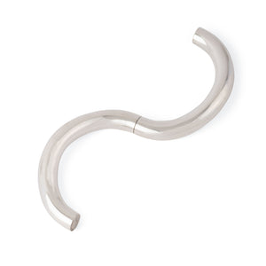 Bracelet jonc en argent de la maison Hermès,modèle Lima