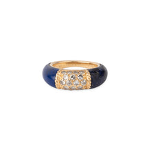 Charger l&#39;image dans la galerie, Bague Van Cleef &amp; Arpels, collection Philippine en or jaune et lapis-lazuli et diamants
