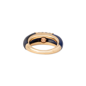 Bague Van Cleef & Arpels, collection Philippine en or jaune et lapis-lazuli et diamants