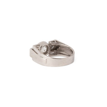 Charger l&#39;image dans la galerie, Bague platine Art déco et diamant
