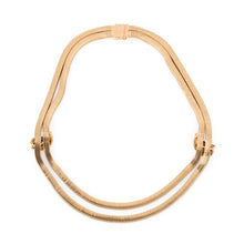 Charger l&#39;image dans la galerie, Collier or jaune double rang maillon lisse
