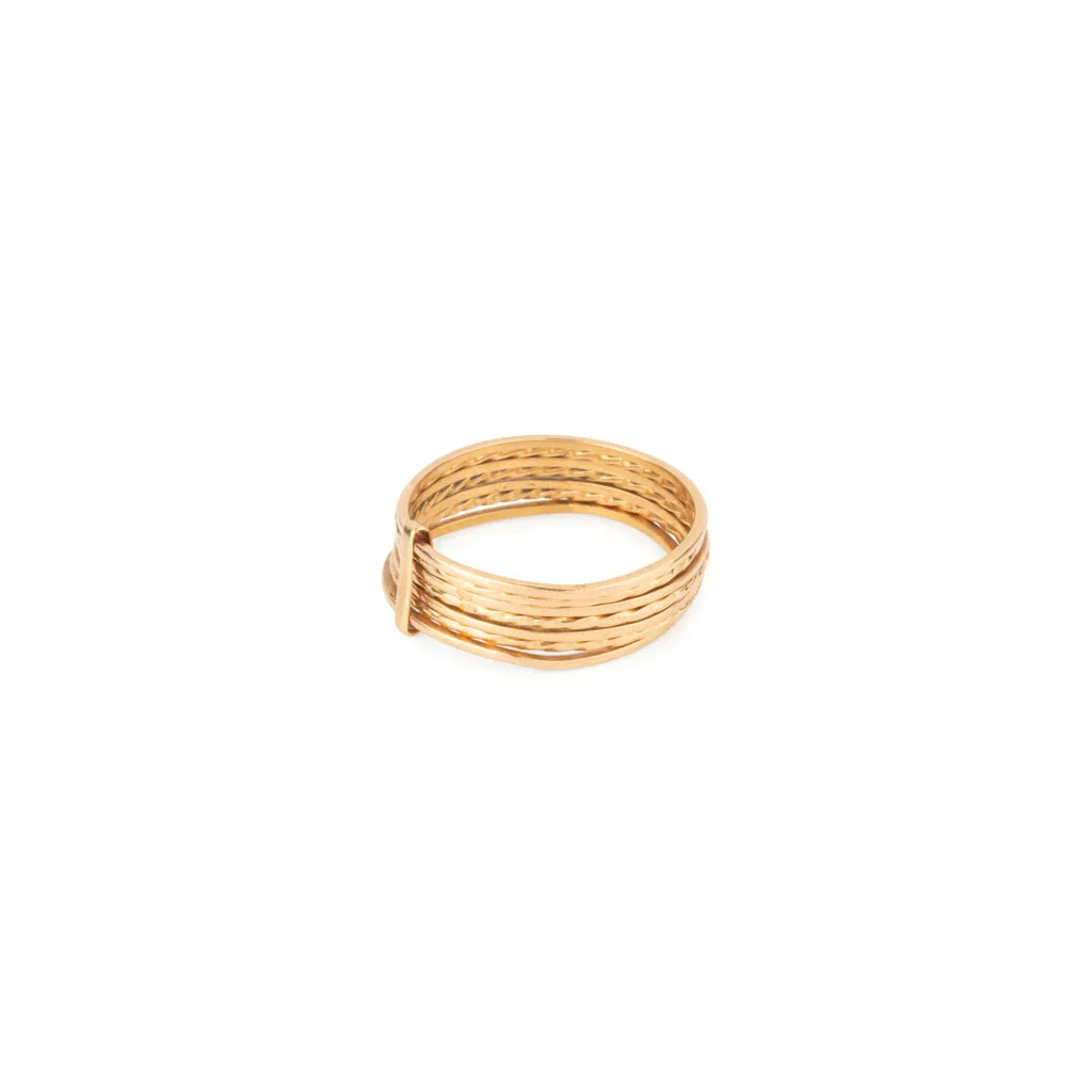 Bague semainier en or jaune