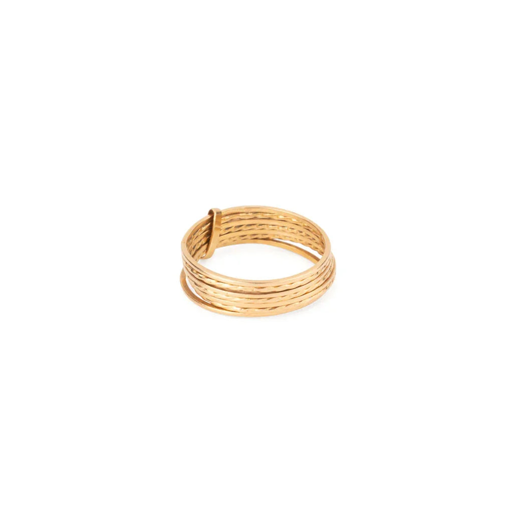 Bague semainier en or jaune