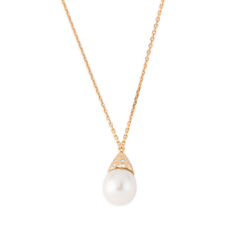 Collier Boucheron avec perle et diamants