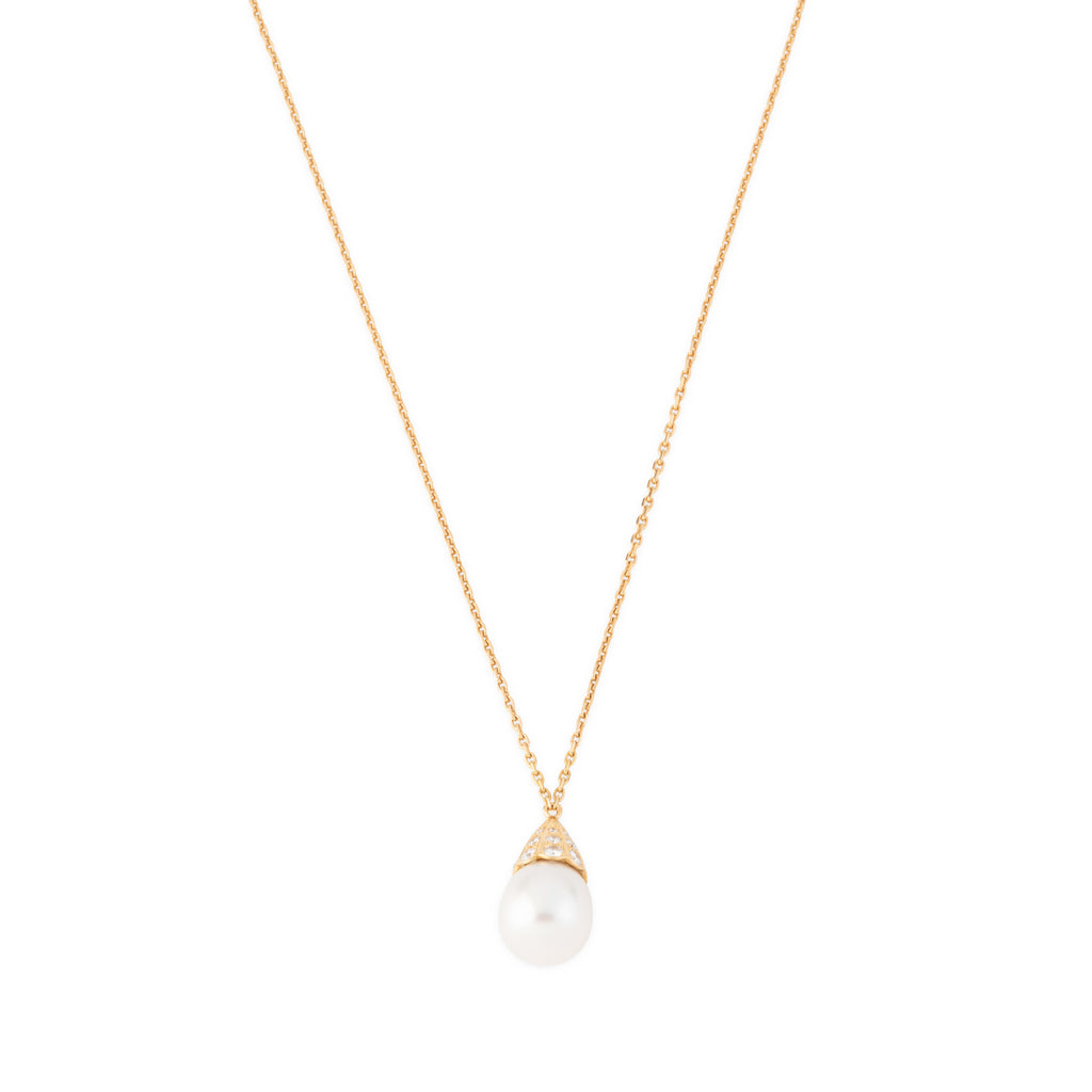 Collier Boucheron avec perle et diamants