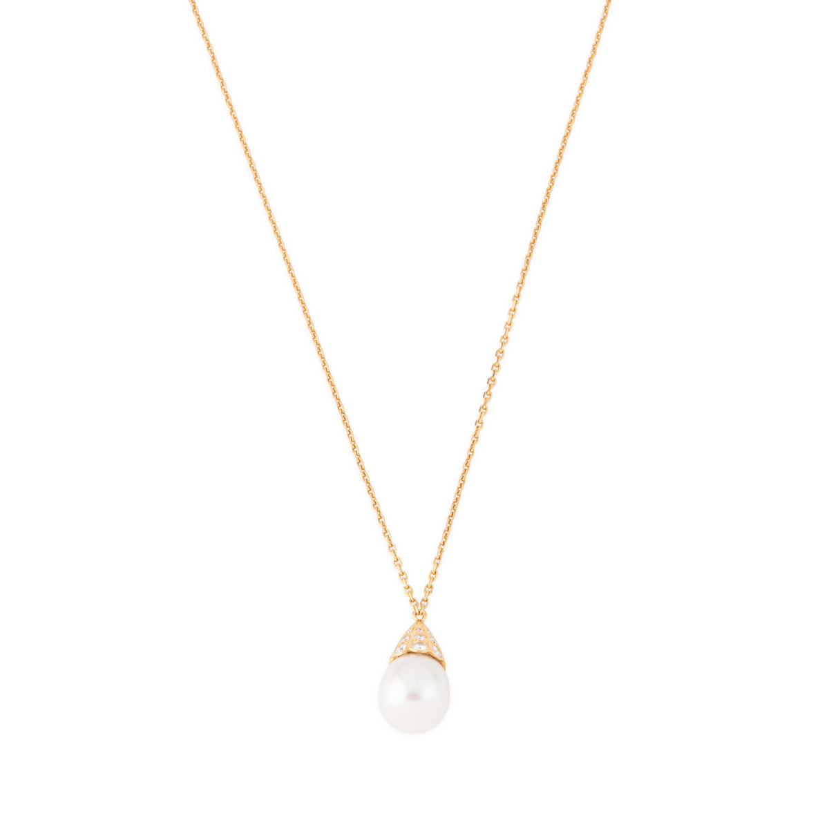 Collier Boucheron avec perle et diamants