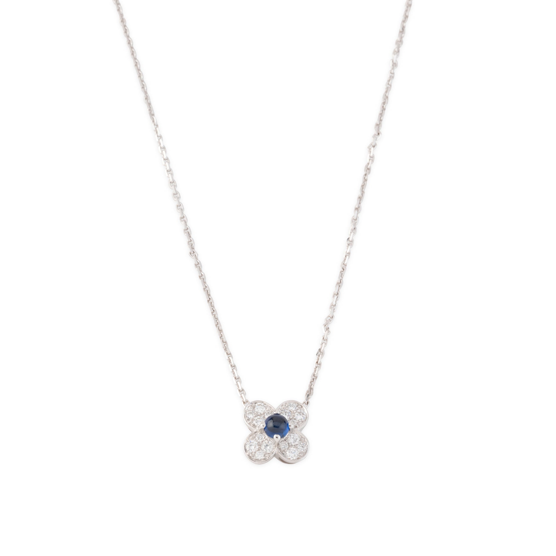 Collier Van Cleef & Arpels avec Saphir et diamants
