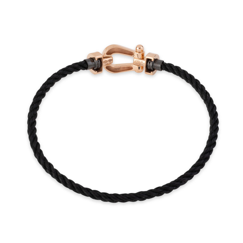 Bracelet rose et diamants force 10 de la maison Fred