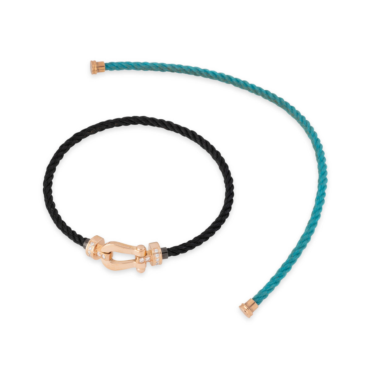 Bracelet rose et diamants force 10 de la maison Fred
