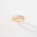 Bague jonc or jaune  en diamant de la maison Chaumet