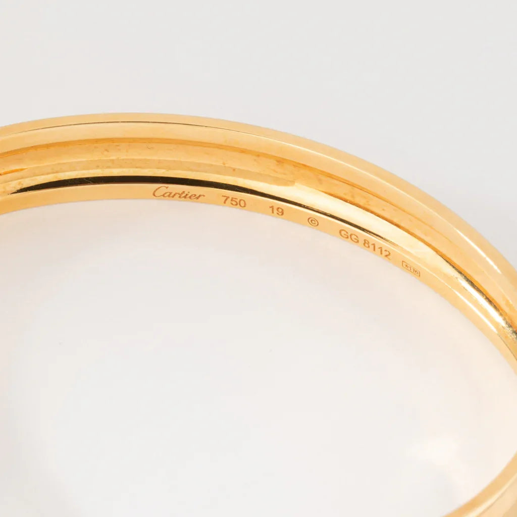 Bracelet jonc or jaune de la maison Cartier