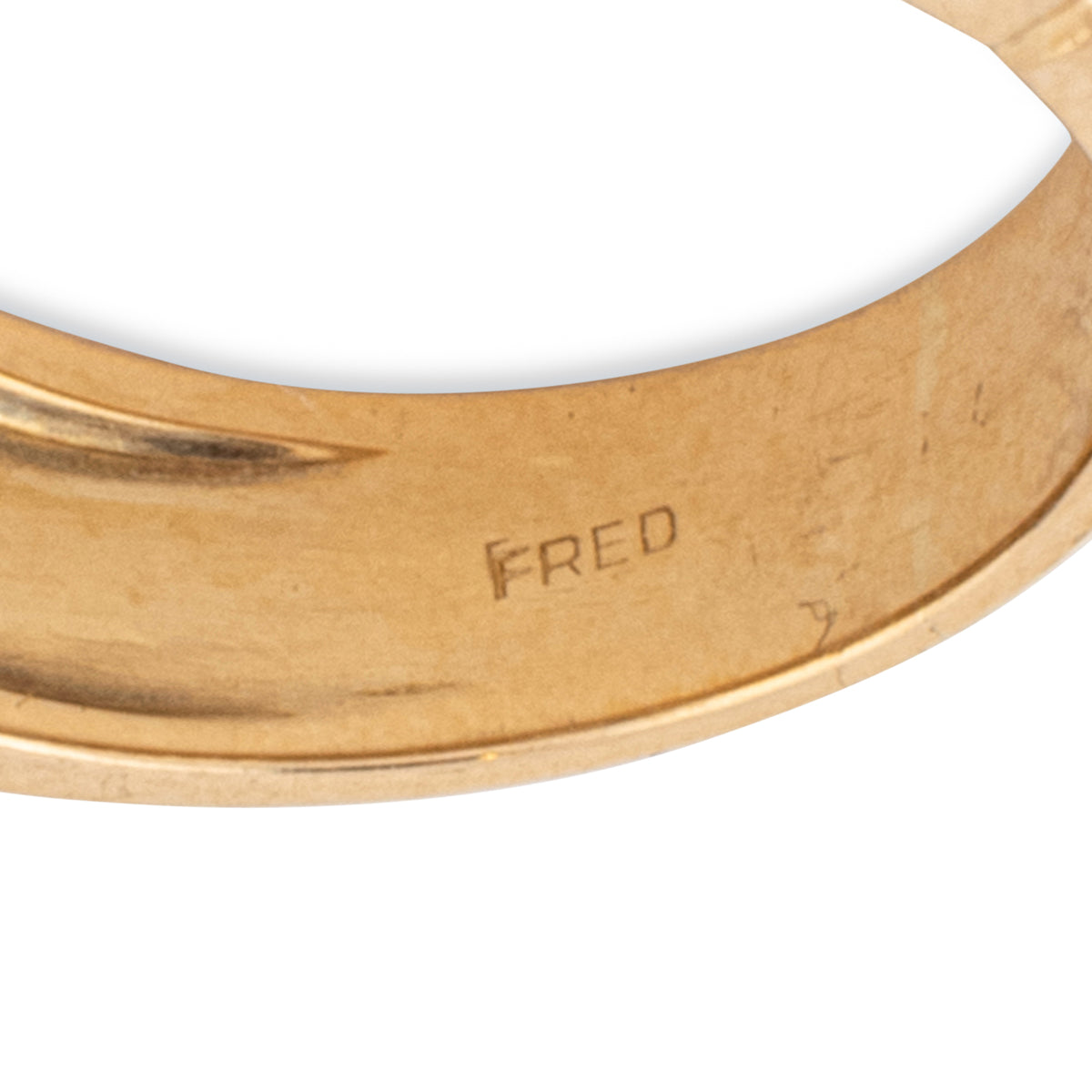 Bague solitaire Fred en or avec diamant