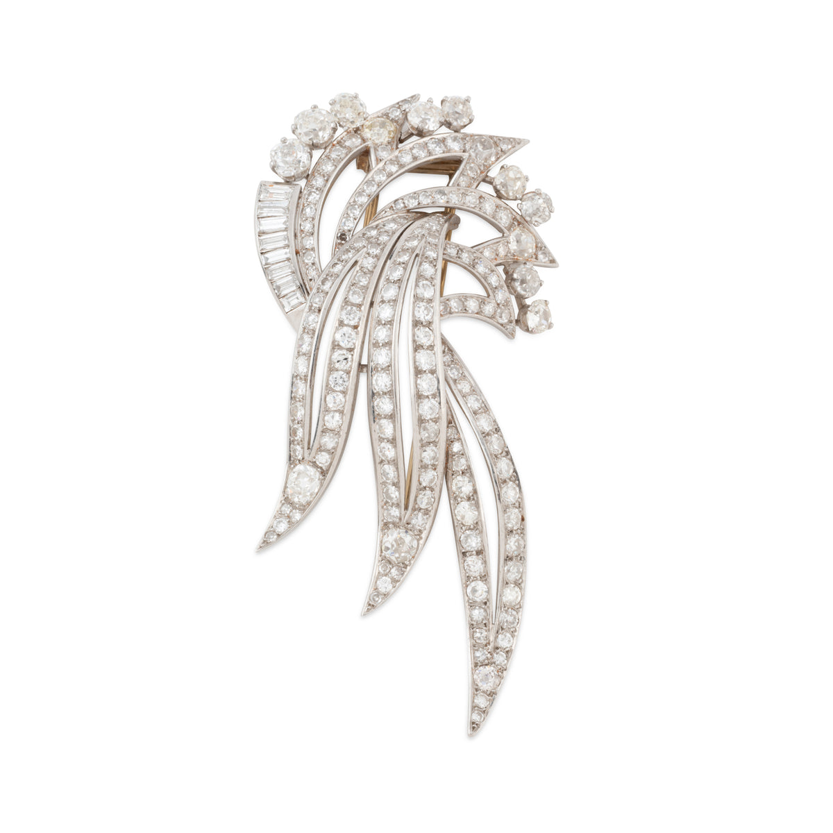 Broche en diamants des années 1960