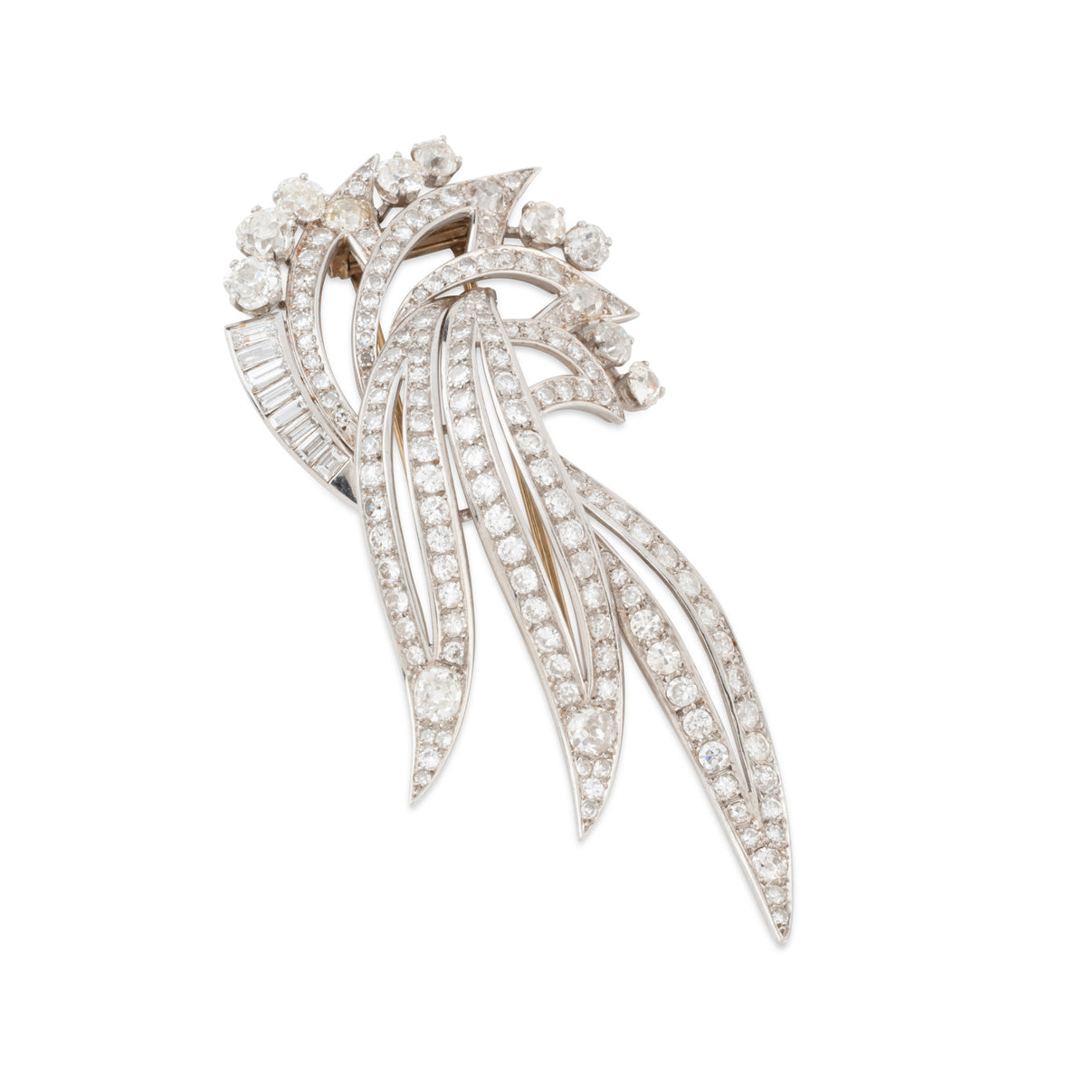Broche en diamants des années 1960