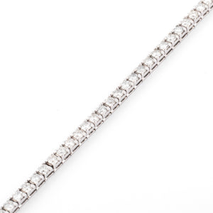 Bracelet Rivière en Or gris orné de diamant