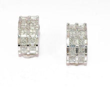 Charger l&#39;image dans la galerie, Demi créole en diamant or gris - adalgyseboutique
