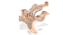 Charger l&#39;image dans la galerie, Bague  Fleurs Diamants - adalgyseboutique
