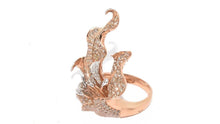 Charger l&#39;image dans la galerie, Bague  Fleurs Diamants - adalgyseboutique
