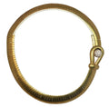 Collier or jaune mat 18k signé de la maison Chaumet - adalgyseboutique