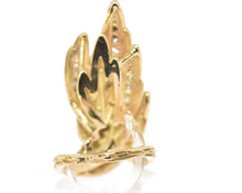 Charger l&#39;image dans la galerie, Bague forme feuille années 1970 - adalgyseboutique
