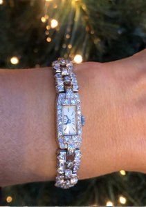 Montre platine et diamants 1930