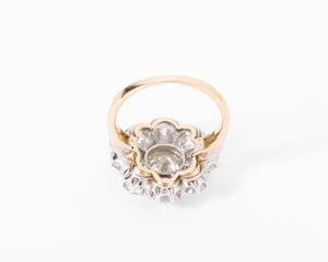 Bague marguerite en diamant