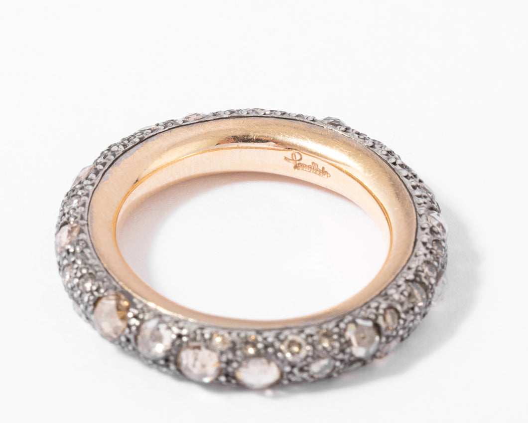 Alliance en diamant bruns de la maison Pomellato modèle Tango