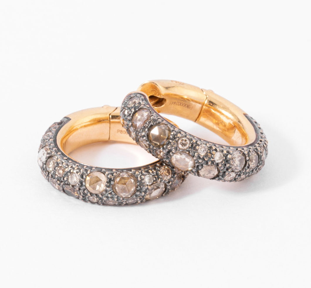 Boucles d'oreilles signées de la maison italienne Pomellato,modèle Tango