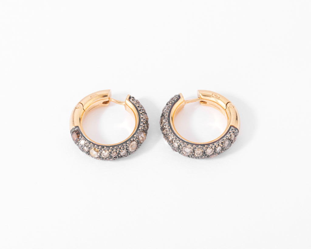 Boucles d'oreilles signées de la maison italienne Pomellato,modèle Tango