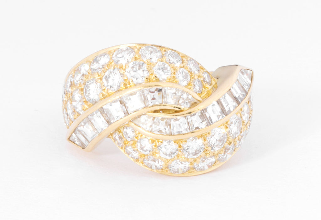 bague or jaune diamant princesse