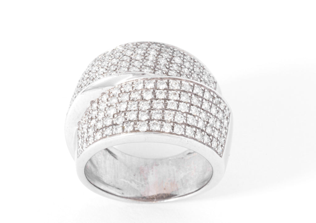 Bague double ruban en Diamant