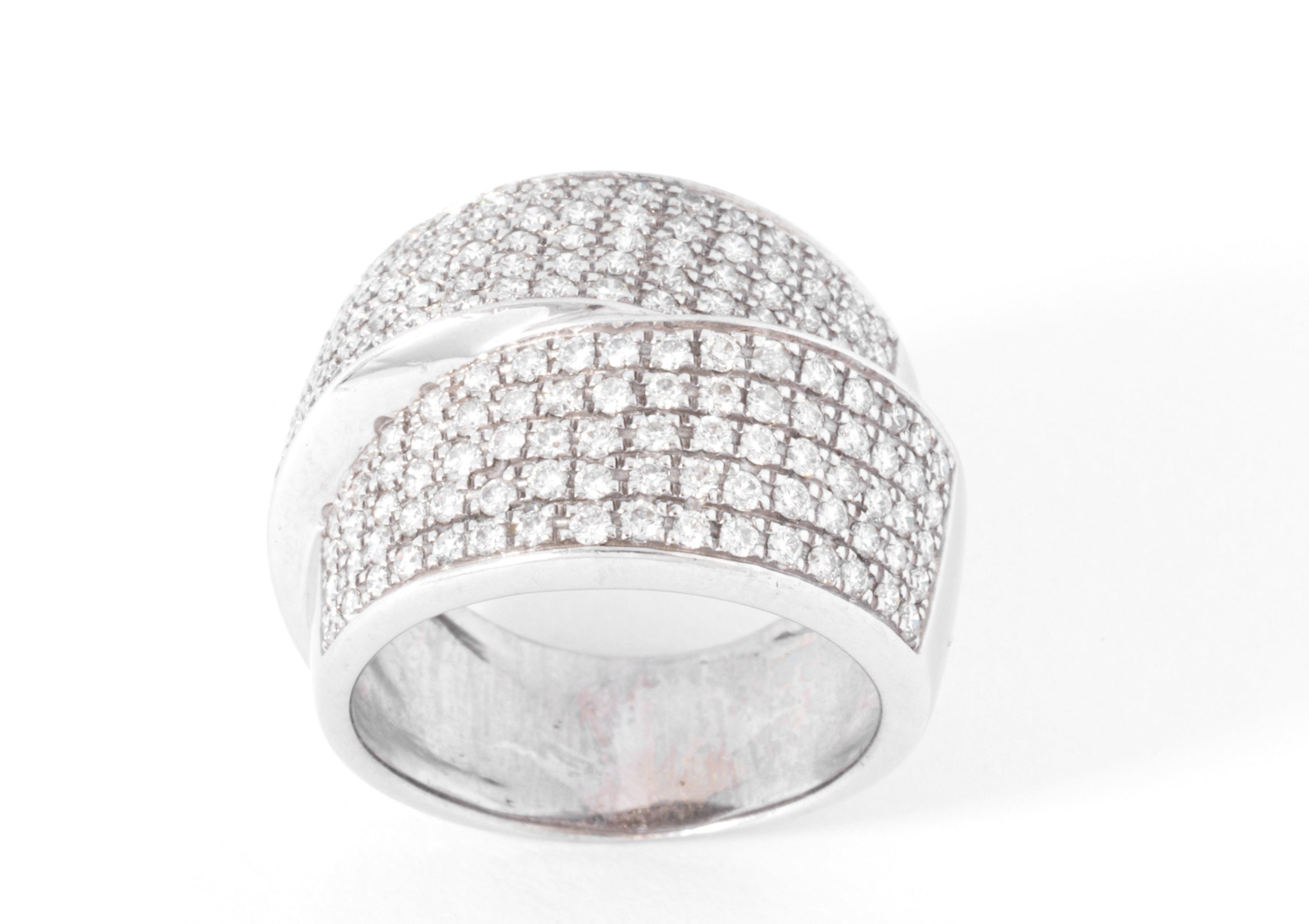 Bague double ruban en Diamant