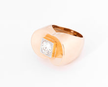 Charger l&#39;image dans la galerie, Bague Tank ornée d&#39;un diamant
