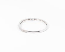 Charger l&#39;image dans la galerie, Bracelet  or gris rigide ouvrant en diamant
