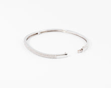 Charger l&#39;image dans la galerie, Bracelet  or gris rigide ouvrant en diamant
