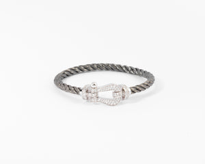Bracelet diamant et acier force 10 de Fred GM
