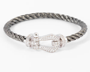 Bracelet diamant et acier force 10 de Fred GM