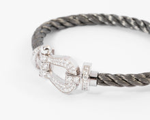 Charger l&#39;image dans la galerie, Bracelet diamant et acier force 10 de Fred GM
