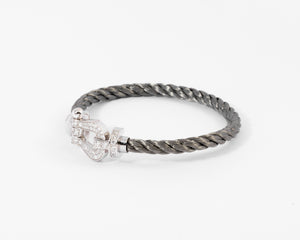 Bracelet diamant et acier force 10 de Fred GM