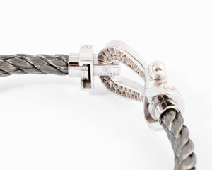 Bracelet diamant et acier force 10 de Fred GM