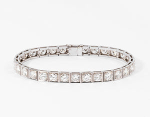 Bracelet rivière en diamant et platine