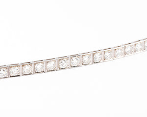 Bracelet rivière en diamant et platine