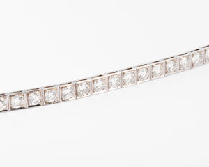 Bracelet rivière en diamant et platine
