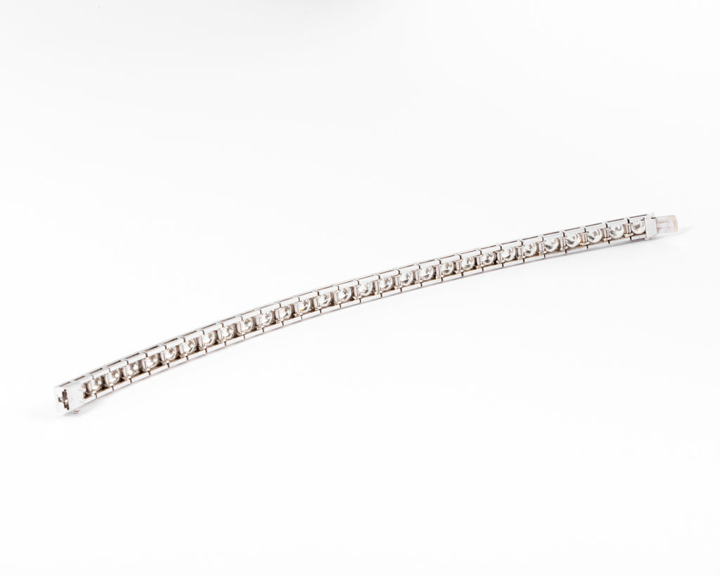 Bracelet rivière en diamant et platine