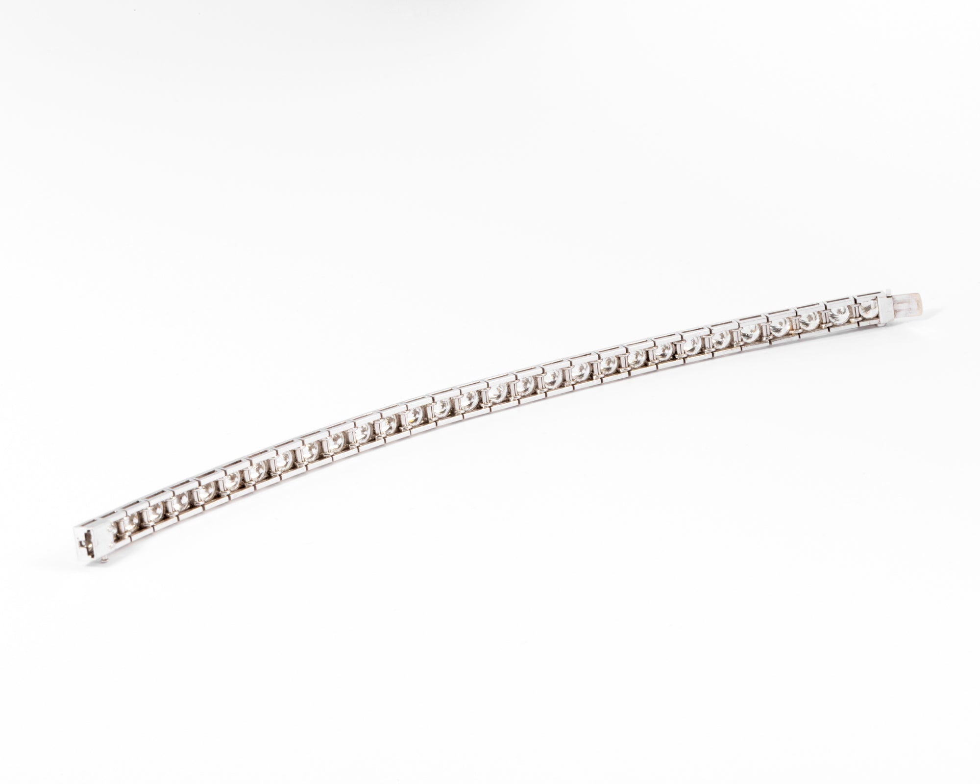 Bracelet rivière en diamant et platine