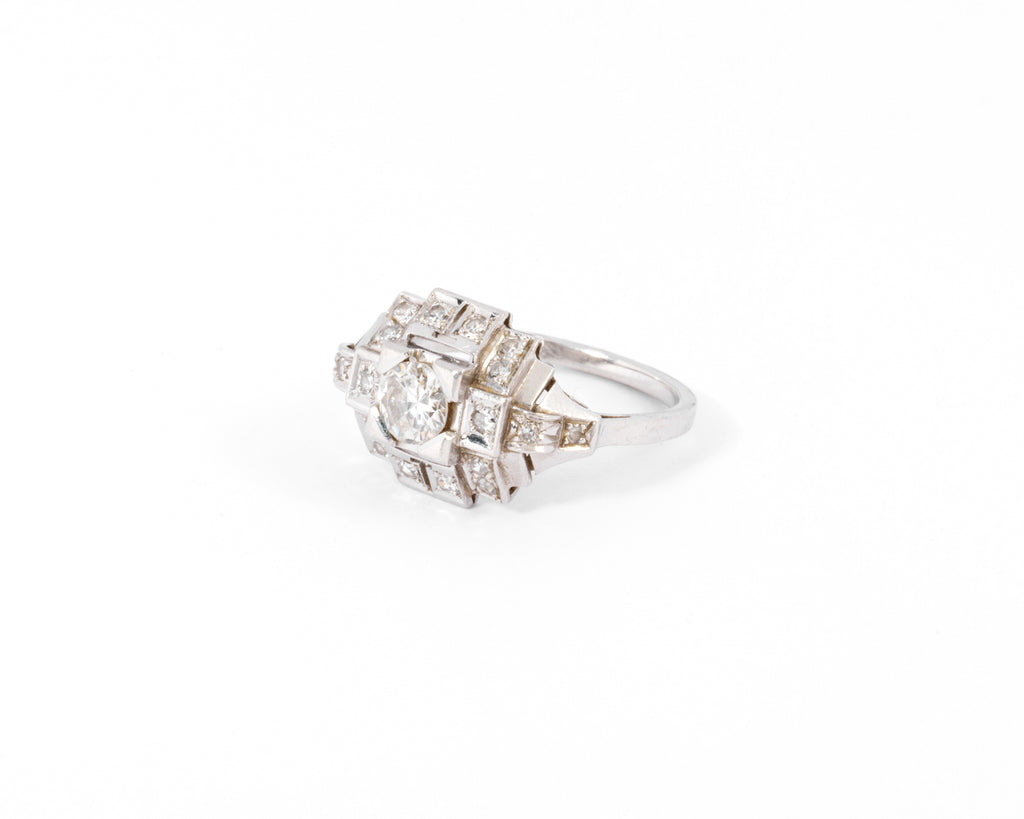 Bague des années 1930 en diamant