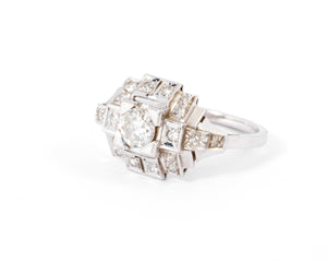 Bague des années 1930 en diamant